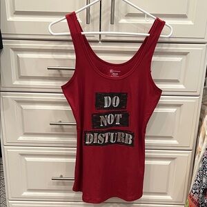 Red Graphic Tank Top